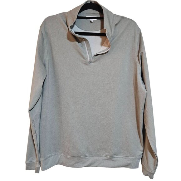 Peter Millar Men's Gray L Quarter-Zip Pullover – Quiet Luxury Preppy Athleisure - Picture 2 of 13